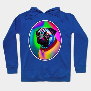 Pug in Living Color Hoodie